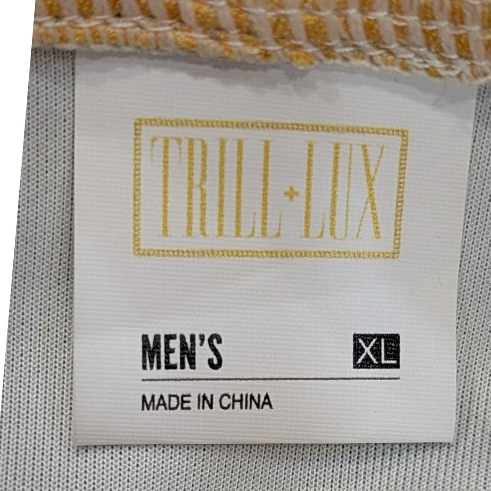 Trill & Lux Mens Hoodie XL Jordan 4 Lightning Inspired Wings Graphic Streetwear - Picture 9 of 10